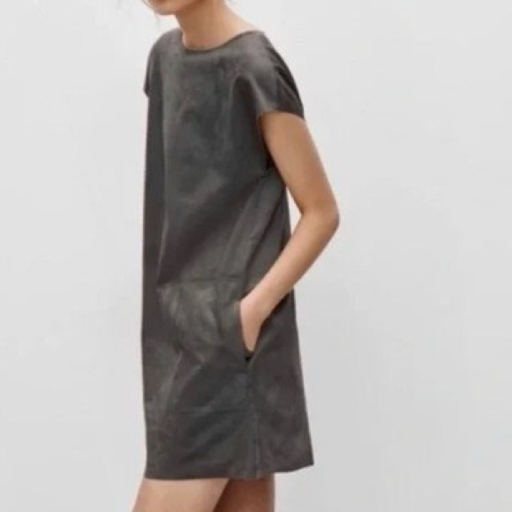 Aritzia Wilfred Free Nori Faux Suede Dress